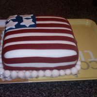 4Th Of July Just a simple cake a made for the 4th of July holiday. Cake made of fondant with fondantaccents.
