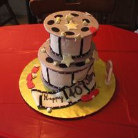 Movie Reel Birthday Cake Thanks to CakesbyLJ for the initial inspiration and to Susan Carberry for such fabulous directions for her "Night at the Oscars"...