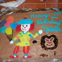 Jojo's Circus 1St Birthday Cake This was my daughters 1st birthday cake, and the first decorated cake I ever made. I could not find JoJo's Circus anywhere. I actually...