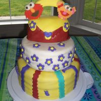 Elmo And Zoie Purse Cake This cake was the first cake that I made for my children. It was my daughter's 2nd birthday. Every layer was different. Chocolate with...