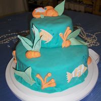 Underwater Cake This was my first time making a stacked cake and my second making one with fondate. I love this cake! It was my final project of my local...
