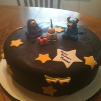Monster Birthday Cake Monster birthday cake for a 1st birthday. also made a matching smash cake for the 1 year old.