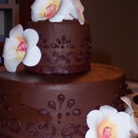 Death By Chocolate Chocolate Cake, Chocolate ganache, Pastialle orquids