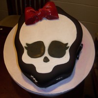 Monster High Black Fondant, Logo Skull,