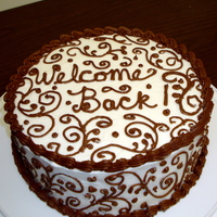 Welcome Back! A Cake for my co-worker upon her return to work after some time away battling breast cancer.