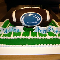 Penn State Groom's Cake The bride and groom met while at Penn State, so the bride surprised her groom with this cake at their rehearsal dinner!