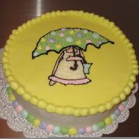 Baby Shower! The cake matched the invitations, fairly simple!