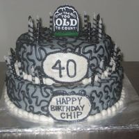 40Th Birthday That's just a candle I bought on top.