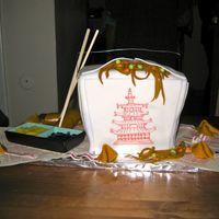 Chinese Takeout Cake For a friend's birthday, so I don't have any good pictures. I used the basic idea from the Confetti Cakes book, but none of the...