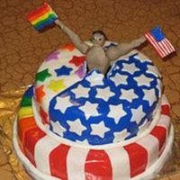 4Th Of July/pride Atlanta Pride week coincided with 4th of July this year, so I had an order for a combo cake for a party.