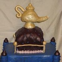 Arabian Nights For an Arabian Nights birthday party. This was one of 3 big cakes I had due on the same day, so it didn't get the detail I would have...