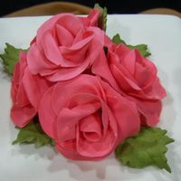 Pink Roses Pink Roses made from gum paste