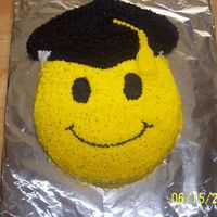 Graduation Smiley Cake Happy Face