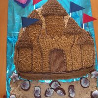 Sand Castle Cake 