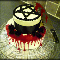 Heartagram Cake I made this "Killing Loneliness" cake for a contest by the finnish band H.I.M.
