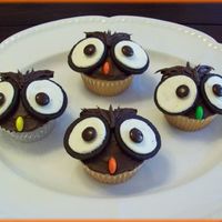 Owl Cupcakes Made these for my daughter's 1st grade fall party. The kids loved them! *From the Hello Cupcake! book.