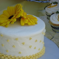 Bride And Groom's Cake Triple Chocolate cake with dark chocolate ganache. Cream cheese buttercream frosting and accents. Fresh flowers on top. This cake was for a...