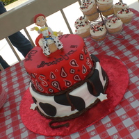 Cowgirl Jessie Birthday Cake I made this cake for a dear friend's daughter's 3rd birthday. She loves Jessie! bottom tier is lemon cake with raspberry filling...