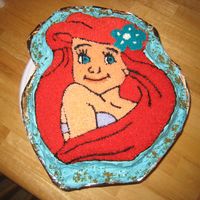 Course 1 Character Cake///ariel-The Little Mermaid First Character cake for course 1