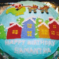 Birthday Wishes From Santa I made this cake for my daughter's birthday which is Dec. 18th. I had seen something similar in a Wilton yearbook and just adapted it...