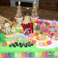 Candyland Cake I put this under birthday cakes, but I actually made it this year as a Mother's Day cake. It is hard to look at a Candy land game and...