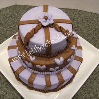 Purple And Brown Mini 3 a surprize cake for a co worker