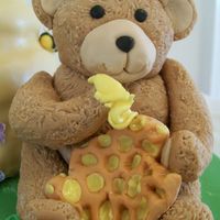 Close Up Of Bear With Honeycomb 