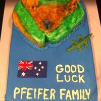 Moving To Australia Made this for a going away party for friends that were moving from the USA to Australia for 12 months.