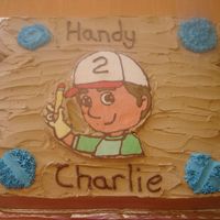 Handy Manny Handy Manny cake for a little boy named Charlie. Image is a frozen buttercream transfer on an 11 x 15 sheet cake. Thanks for looking!