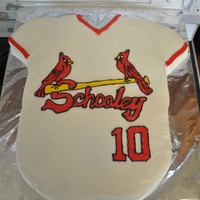 St. Louis Cardinals Groom's Cake Two 9 x 13 chocolate stout cakes, plus the sleeves. Iced and decorated in BC. I had a nice FBCT originally. I didn't freeze it long...