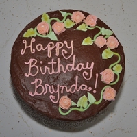 Birthday Cake My first time doing roses. All BC.