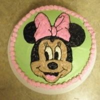 Minnie Mouse This is my little girls birthday cake. things are getting a little better, and I am very excited about taking a cake decorating class.