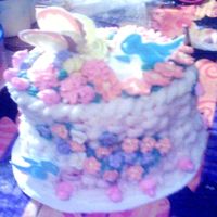 Floral Basket - Back Back View of Final Cake for Class II