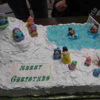 Winter Fun This cake was designed by my 13 & 14 year old nieces for our annual family Christmas party. All the figures & sledding items are...