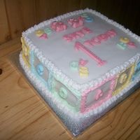 Abc This is the second cake I made.Its my granddaughters 1st birthday.The teddies could of been better but it was my first try at them.I am...
