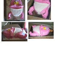 Baby Peanut This was made for a baby shower. They referred to the baby as "peanut" and wanted a cake to represent the baby. Body is sculpted...