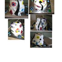 Kandinsky_Inspired_Cake.jpg Kandinsky inspired 40th Birthday cake. Fondant covered hand painted with fondant accents. Everything edible.