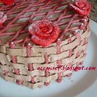 Roses At The Basket This is my own birthday cake which made by myself