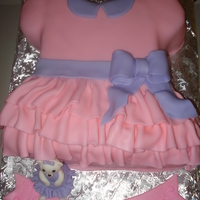 Dress red velvet cake w cream cheese buttercream