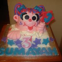 Abby Caddaby This was for my niece who turnes 3, its also my first 3d cake I am glad how it came out but learned alot on how to improve it this is all...