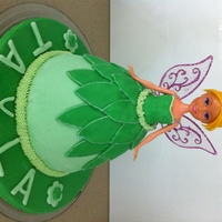 Tinkerbell I made this Tinkerbell for a 3 year old. Decorated in fondant with buttercream accents. The doll was a generic one from a store and I...