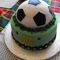 Soccer Ball Cake This cake was by far more difficult than I had anticipated as you can tell by the seams.Thanks to some inspiration from fellow cakers was I...