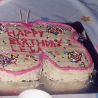 Butterfly Cake My first cake, before I got into cake decorating for real. Also my worst. I sure coulda used the icer tip then!