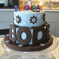 Baby Shower This was a birthday/baby shower for 2nd baby boy cake. Bottom tier celebrates baby Bode (there are duckies on the back side) and top layer...