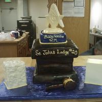 Masonic Installation Cake Masonic Installation "podium" w/spinning Square & Compass. All edible minus spinning motor and dowels