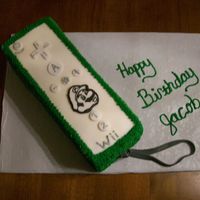 Wii Remote W/skinz This cake was done for a little boy who is totally nuts about the wii gameing system and mario. Chocolate cake w/vanilla buttercream &...