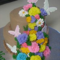 Spring Butterflies And Roses 