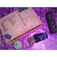 Birthday Puzzle This was a combo cake...it had a puzzle book,remote control, a birthday cupcake and a cup. Everything is edible