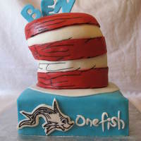 Dr. Seuss Birthday Cake Recently made this Dr. Seuss Birthday Cake for a little boy's first Birthday Party! Always wanted to do a Dr. Seuss Birthday Cake so...