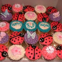 Hasan A mix of Strawberry and chocolate cupcakes decorated with buttercream.For my nephew's 6th birthday.